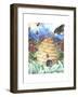 Bee and Flower-Melinda Hipsher-Framed Giclee Print