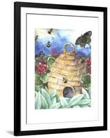 Bee and Flower-Melinda Hipsher-Framed Giclee Print