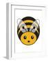 Bee - Animaru Cartoon Animal Print-Animaru-Framed Giclee Print