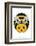 Bee - Animaru Cartoon Animal Print-Animaru-Framed Giclee Print