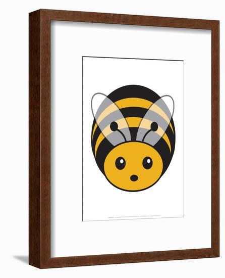 Bee - Animaru Cartoon Animal Print-Animaru-Framed Giclee Print