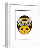 Bee - Animaru Cartoon Animal Print-Animaru-Framed Giclee Print