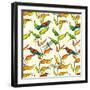 Bee Eaters, 2017-Andrew Watson-Framed Giclee Print