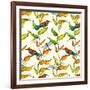 Bee Eaters, 2017-Andrew Watson-Framed Giclee Print