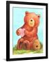 Bee Happy Bear-Melinda Hipsher-Framed Giclee Print