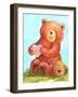 Bee Happy Bear-Melinda Hipsher-Framed Giclee Print