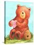 Bee Happy Bear-Melinda Hipsher-Stretched Canvas