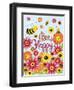 Bee Happy-Elizabeth Caldwell-Framed Premium Giclee Print