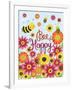 Bee Happy-Elizabeth Caldwell-Framed Giclee Print