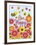 Bee Happy-Elizabeth Caldwell-Framed Giclee Print