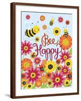 Bee Happy-Elizabeth Caldwell-Framed Giclee Print