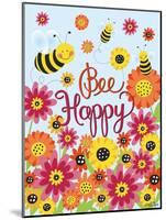 Bee Happy-Elizabeth Caldwell-Mounted Giclee Print