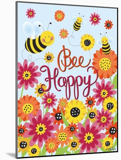 Bee Happy-Elizabeth Caldwell-Mounted Giclee Print