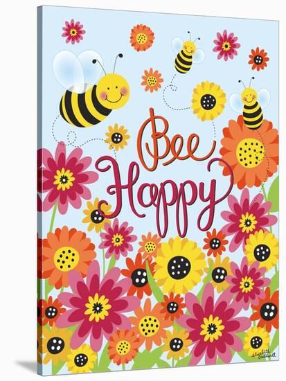 Bee Happy-Elizabeth Caldwell-Stretched Canvas