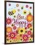 Bee Happy-Elizabeth Caldwell-Framed Giclee Print