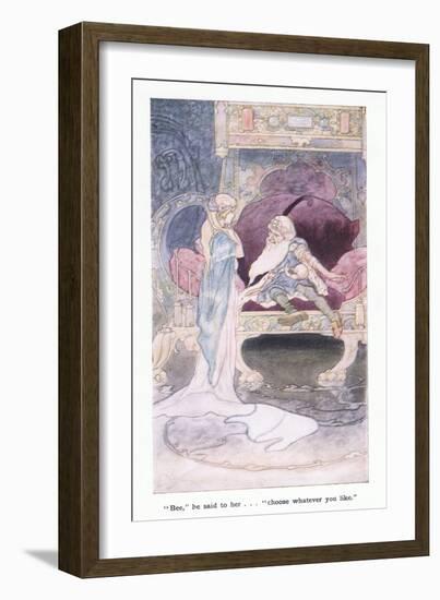 "Bee", He Said to Her. "Choose Whatever You Like."-Charles Robinson-Framed Giclee Print