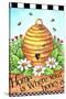 Bee Hive Home-Melinda Hipsher-Stretched Canvas