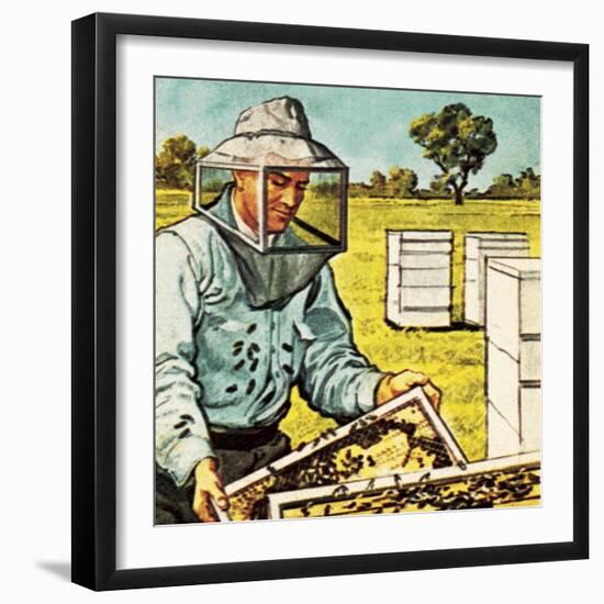 Bee Keeper-English School-Framed Giclee Print