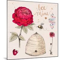 Bee Mine-Kerri Elliot-Mounted Art Print