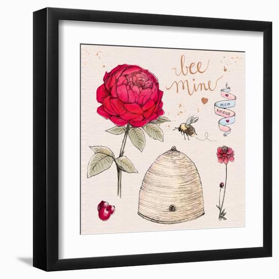 Bee Mine-Kerri Elliot-Framed Art Print