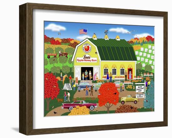 Bee's Apple Honey Barn-Mark Frost-Framed Giclee Print