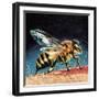 Bee Stinging-English School-Framed Premium Giclee Print