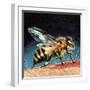 Bee Stinging-English School-Framed Premium Giclee Print