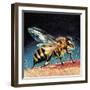 Bee Stinging-English School-Framed Giclee Print