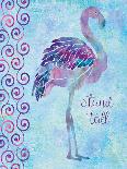 Blue Coast Flamingo, Stand Tall-Bee Sturgis-Framed Art Print
