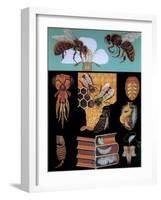 Bee-null-Framed Giclee Print