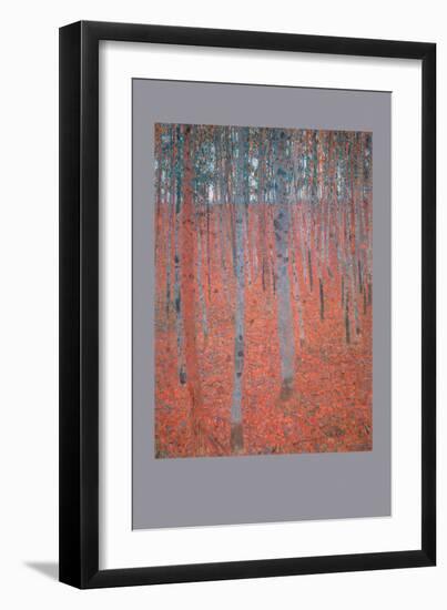 Beech Forest-Gustav Klimt-Framed Art Print