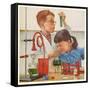 Beech Nut Laboratories Scientists, USA, 1950-null-Framed Stretched Canvas