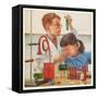 Beech Nut Laboratories Scientists, USA, 1950-null-Framed Stretched Canvas