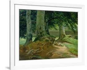 Beech Trees in Frederiksdal Near Copenhagen, 1828-Christian Ernst Bernhard Morgenstern-Framed Giclee Print