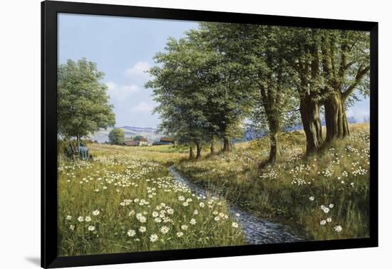 Beeches And Daisies-Bill Makinson-Framed Giclee Print