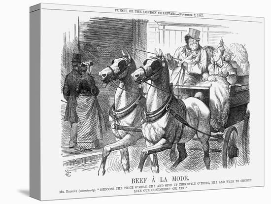 Beef À La Mode, 1867-John Tenniel-Stretched Canvas