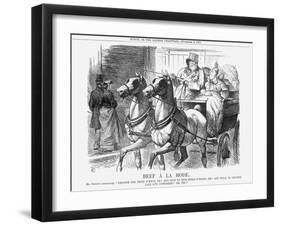 Beef À La Mode, 1867-John Tenniel-Framed Giclee Print