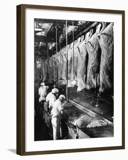 Beef Carcasees-null-Framed Photographic Print