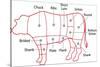 Beef Chart-Zibedik-Stretched Canvas