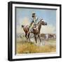 Beef for the Fighters-Charles Marion Russell-Framed Art Print