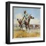 Beef for the Fighters-Charles Marion Russell-Framed Art Print