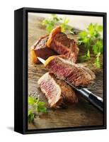 Beef Steak, Cut into Slices-Paul Williams-Framed Stretched Canvas