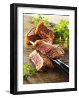 Beef Steak, Cut into Slices-Paul Williams-Framed Photographic Print