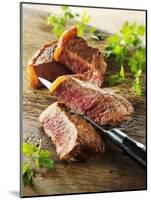 Beef Steak, Cut into Slices-Paul Williams-Mounted Photographic Print