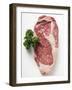 Beef Steak, Garnished with Parsley-null-Framed Photographic Print