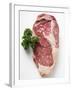 Beef Steak, Garnished with Parsley-null-Framed Photographic Print