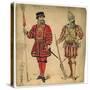 Beefeater and Spanish Soldier, 19th Century-Lucien Besche-Stretched Canvas