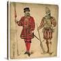 Beefeater and Spanish Soldier, 19th Century-Lucien Besche-Stretched Canvas