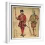 Beefeater and Spanish Soldier, 19th Century-Lucien Besche-Framed Giclee Print