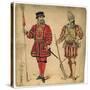 Beefeater and Spanish Soldier, 19th Century-Lucien Besche-Stretched Canvas